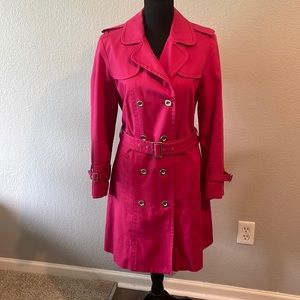 MARC BY MARC JACOBS PINK COTTON TRENCH COAT!